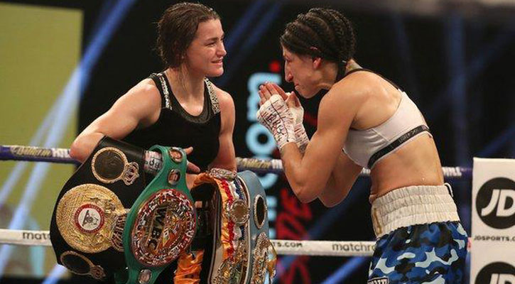 Taylor outclasses Gutierrez to defend 4 women's lightweight titles