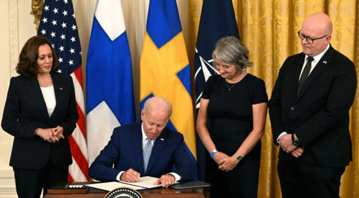 Biden signs ratification of Finland, Sweden NATO bids