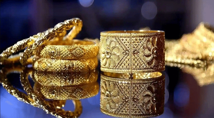 Gold prices drop by Tk1,166 per bhori