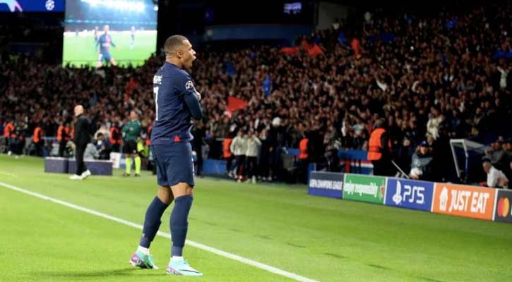 Mbappe scores as PSG cruise past AC Milan