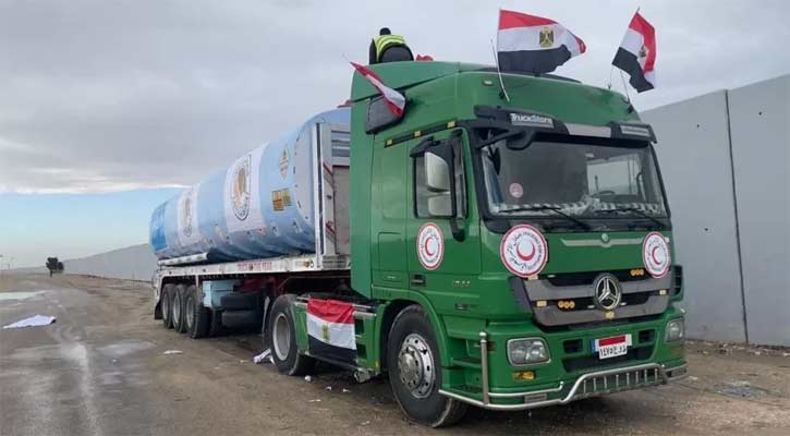 Israel says it will allow two trucks of fuel a day into Gaza