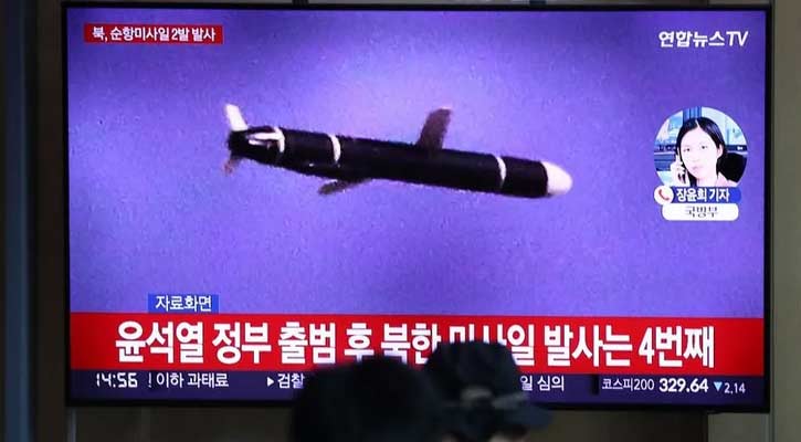 North Korea fires cruise missiles off east coast, Seoul reports