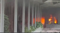 BTV headquarters torched