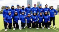 Afghan women cricketers reunite on field after fleeing Taliban