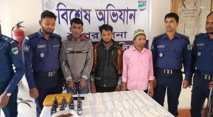 মাগুরায় ৫ কেজি রূপা-মাদকসহ আটক ৬