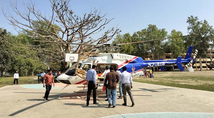 রাসিক মেয়রের শাশুড়িকে এয়ার অ্যাম্বুলেন্সে নেওয়া হলো ঢাকায় 