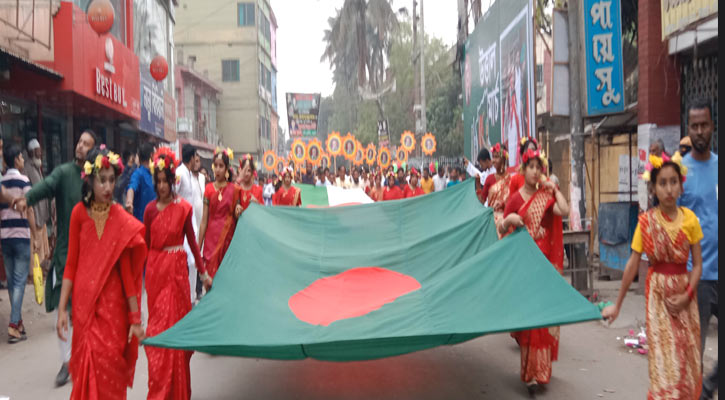 মাগুরায় জাতি পিতার জন্মদিন উপলক্ষে র‌্যালি