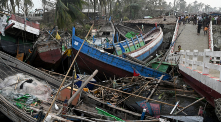 ঘূর্ণিঝড় মোখায় মিয়ানমারে নিহতের সংখ্যা বেড়ে ২৯