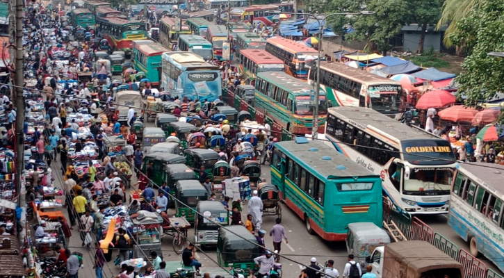 যানজটের সঙ্গে তাপদাহ, অতিষ্ঠ নগরজীবন