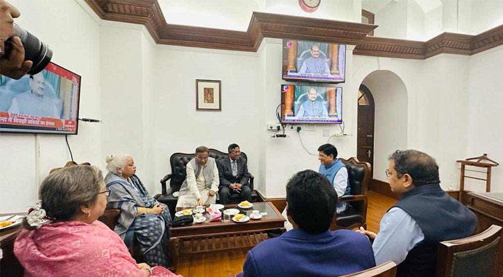ভারতের রাজ্যসভা নেতা পীযূষ গয়ালের সঙ্গে আ.লীগ প্রতিনিধিদলের বৈঠক