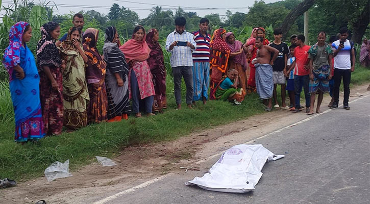 মানিকগঞ্জে ট্রাকচাপায় প্রাণ গেলো ভ্যানচালকের