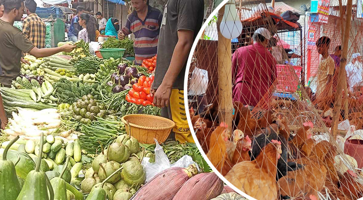 সবজির বাজার চড়া, ডিম-মুরগির দামও বেড়েছে