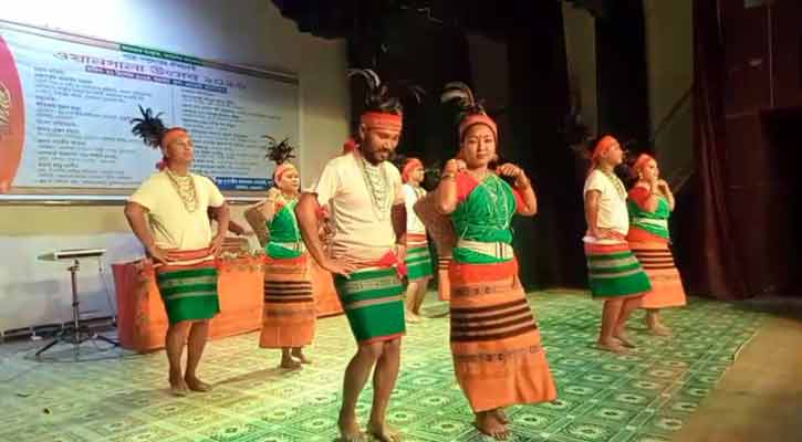 দুর্গাপুরে গারো সম্প্রদায়ের ঐতিহ্যবাহী ওয়ানগালা উৎসব 