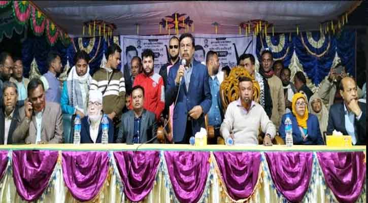 বগুড়া-২ আসনে জাতীয় পার্টির জিন্নাহর জনসভা অনুষ্ঠিত