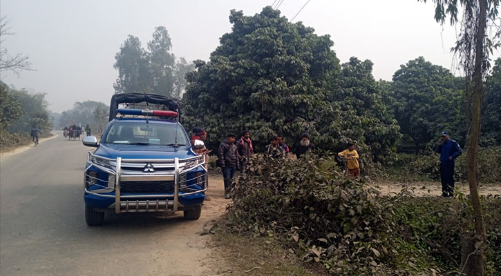 দিনাজপুরে রাস্তায় গাছ ফেলে ডাকাতির চেষ্টা, ড্রাম ট্রাক ভাঙচুর