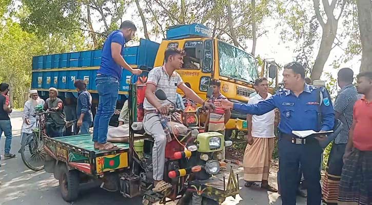 মুকসুদপুরে ট্রাক-নসিমন সংঘর্ষে নিহত ১