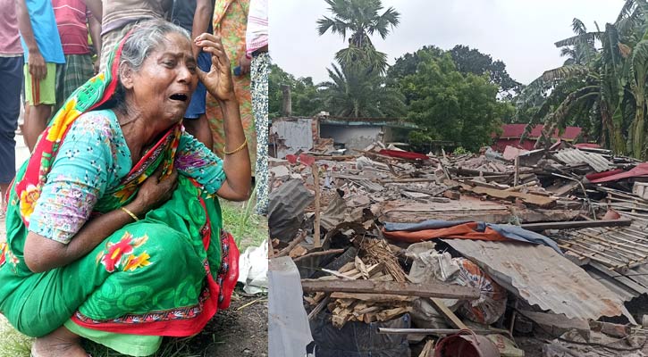 একদিকে উচ্ছেদ অভিযান, পাশে সব হারানোর আহাজারি