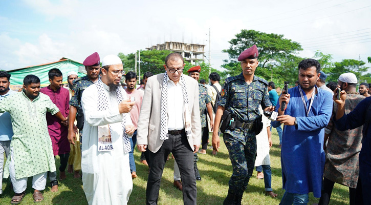 ত্রাণ কার্যক্রম পরিদর্শনে ফিলিস্তিনের রাষ্ট্রদূত