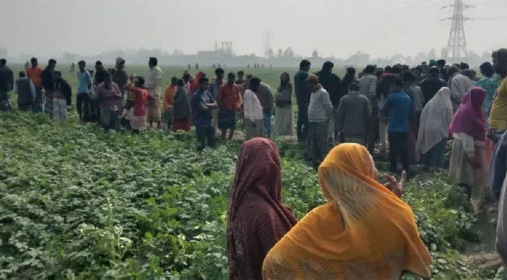 রাতে নিখোঁজ, সকালে আলুক্ষেতে মিলল মরদেহ