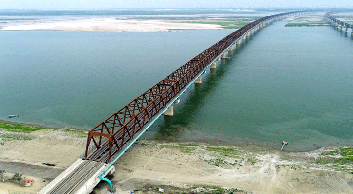 উদ্বোধনের অপেক্ষায় যমুনা রেলসেতু