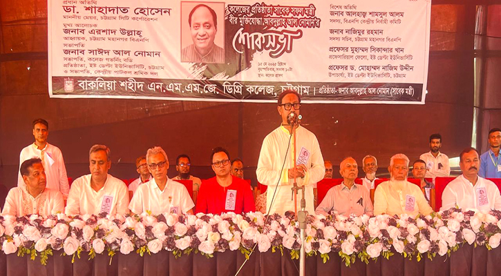 নোমান চট্টগ্রামের উন্নয়নের উজ্জ্বল দৃষ্টান্ত: মেয়র শাহাদাত
