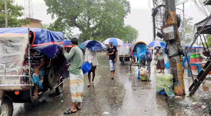 চুয়াডাঙ্গায় টানা ৯ দিনের তাপপ্রবাহের পর স্বস্তির বৃষ্টি