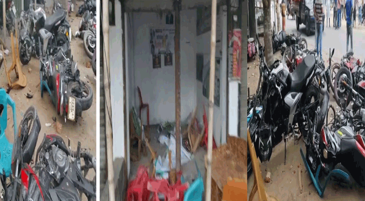 পাবনায় বিএনপি-জামায়াতের অফিস ভাঙচুর, দফায় দফায় সংঘর্ষ